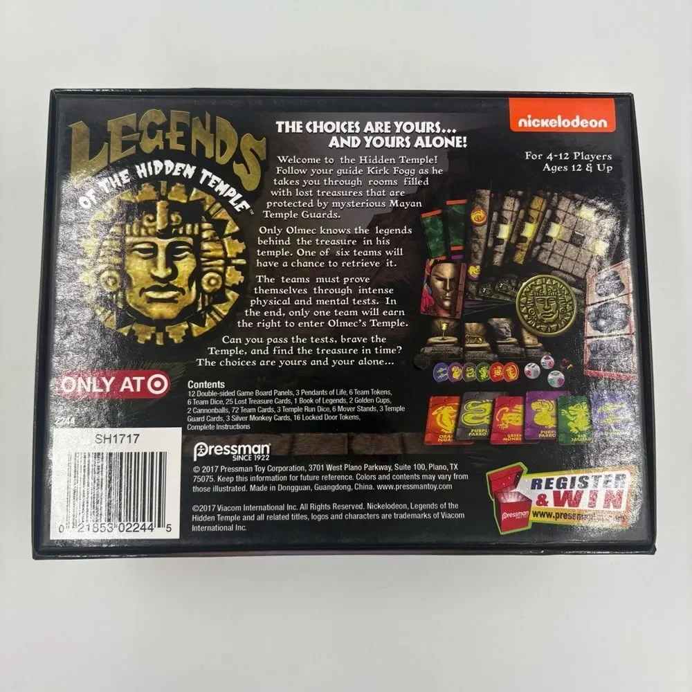 Pressman Nickelodeon Legends of The Hidden‎ Temple Game Target Exclusive